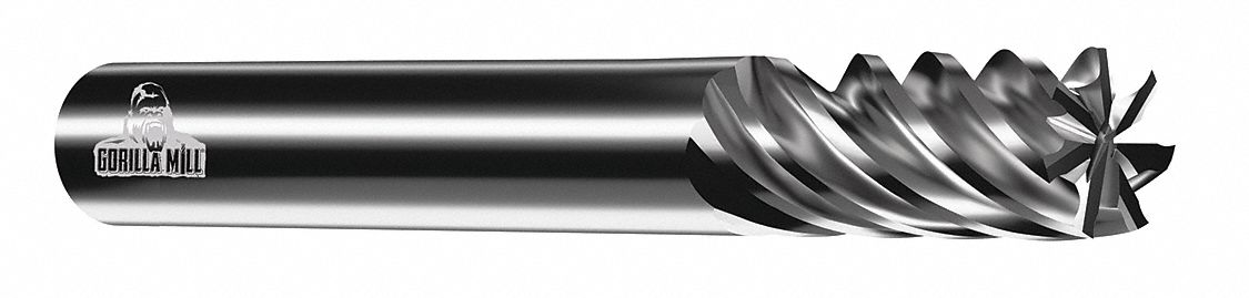 Sq. End Mill, Single End, Carb, 1/2"