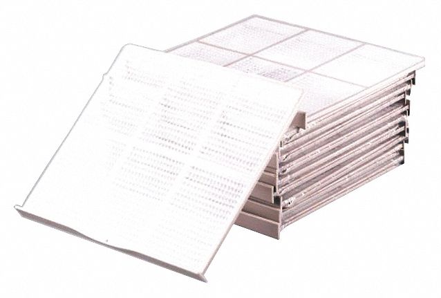 Air Filter: Air Filter, Packaged Terminal Air Conditioner, 11 11/16 in x 13 in x 2 in, 10 PK