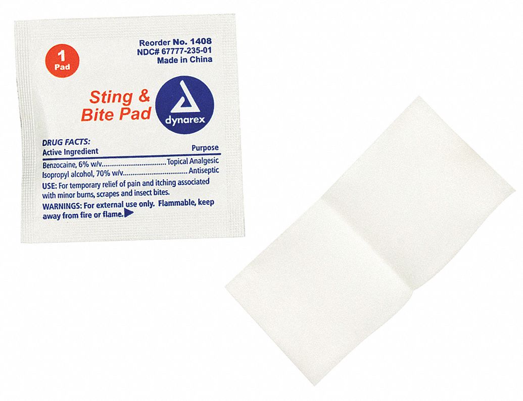 Bite/Sting Relief Wipes PK3000