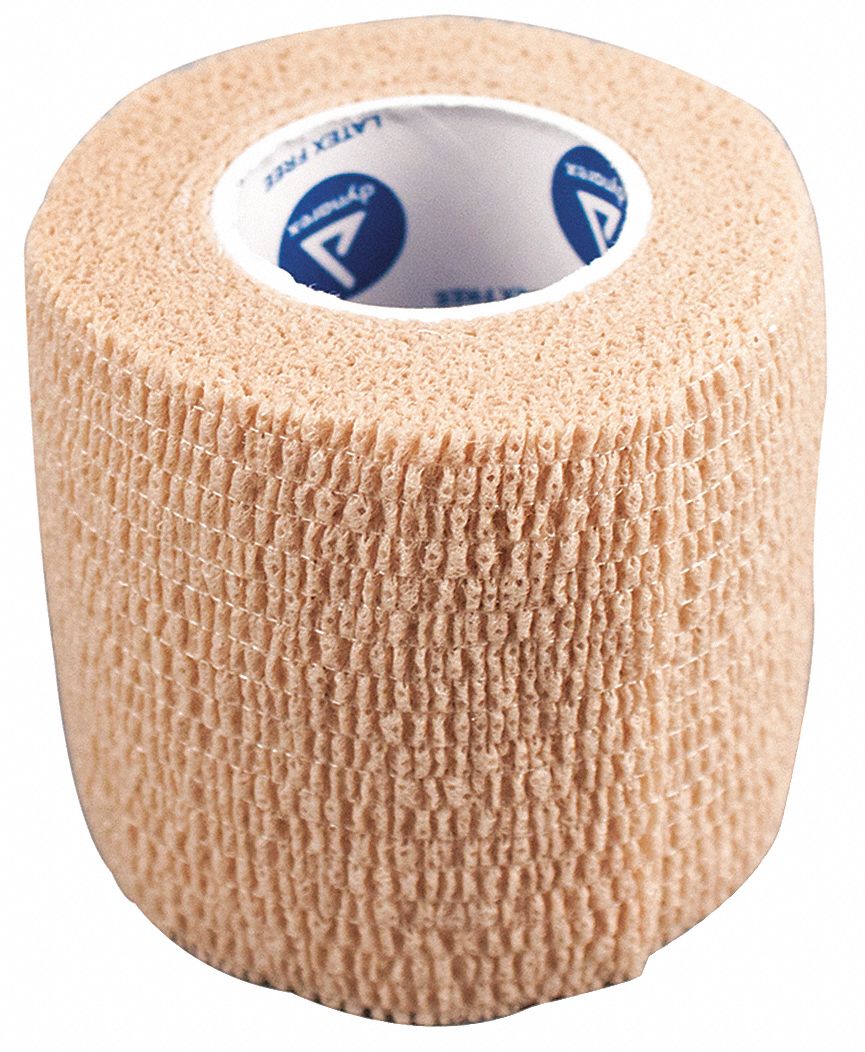 DYNAREX Self-Adhesive Bandage: Non-Sterile, Tan, Non-Woven, Individually  Wrapped, 2 in Wd, 36 PK
