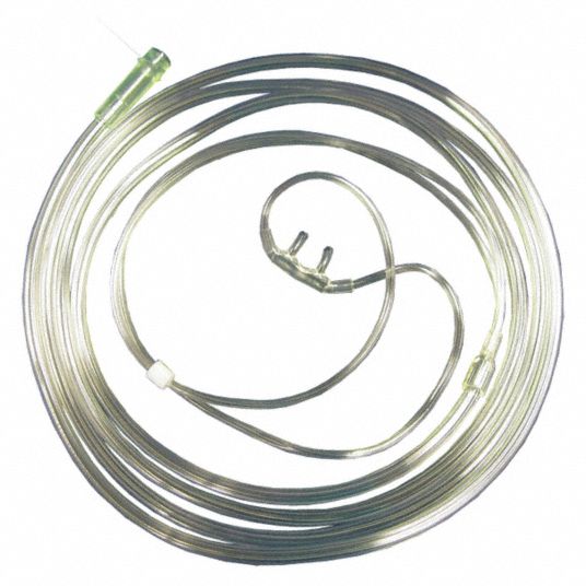 DYNAREX Curved Nasal Cannula Adult, NonFlared Tip, 25 ft Tube Lg, 25