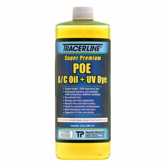 TRACERLINE POE Lubricant/Dye, 32 oz, Bottle, Green 36PW73TD100EQ