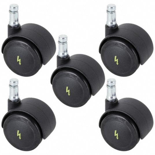 BEVCO, 2 in Wheel Dia., 550 lb, FrictionRing Stem Caster Kit 36R611