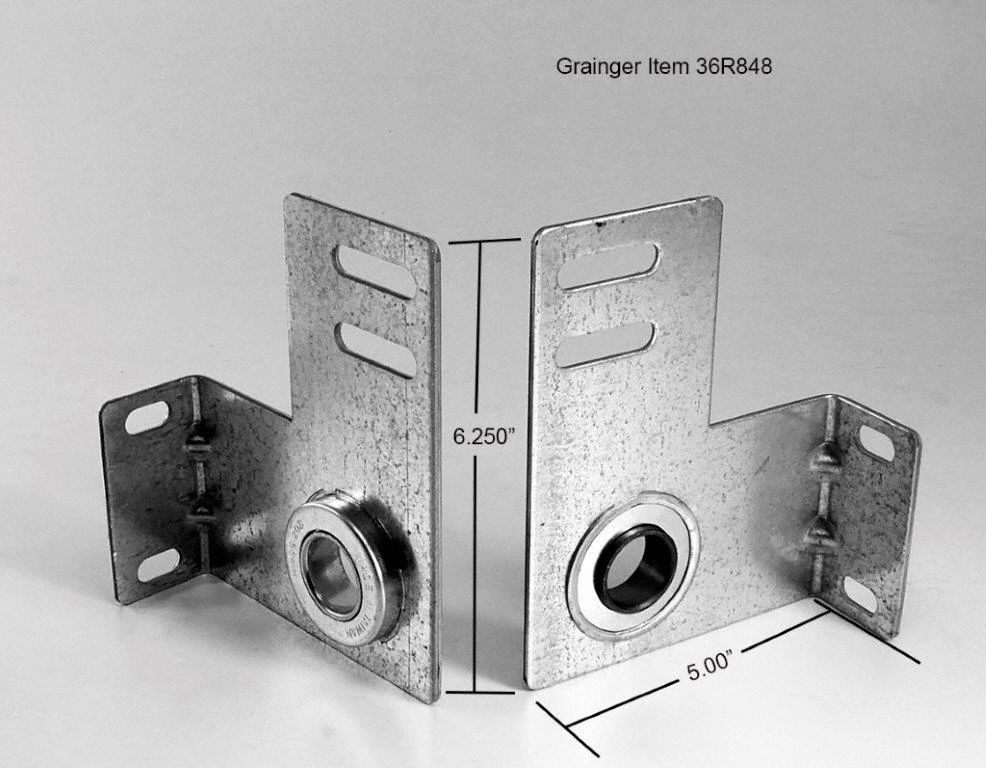 AMERICAN GARAGE DOOR SUPPLY Bearing End Plate 1 PR 36R848B1BF338 Grainger