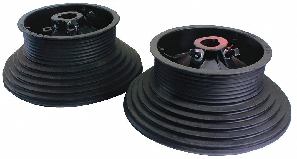 Cable Drum Set: Aluminum, 500 lb Load Rating - Max, Door, 1 PR