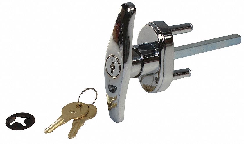 T-Handle, Keyed T handle Chrome Plated