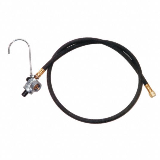 SIEVERT Gas Hose And Regulator, Hose Grade Liquid Propane, 1/4 in, 4 ft