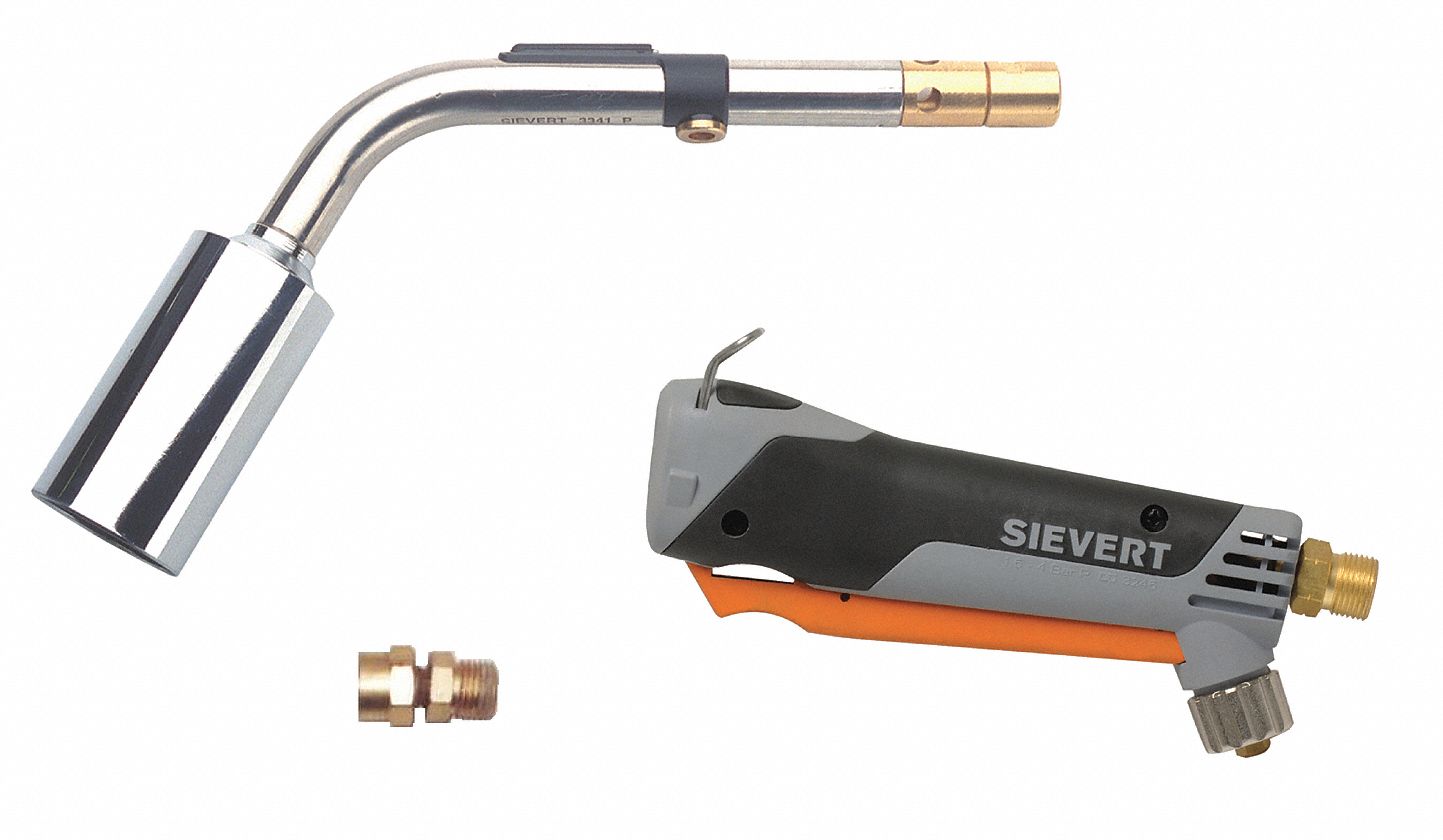 SIEVERT Standard Torch Kit, Propane, Instant On/Off, 3400°F Propane