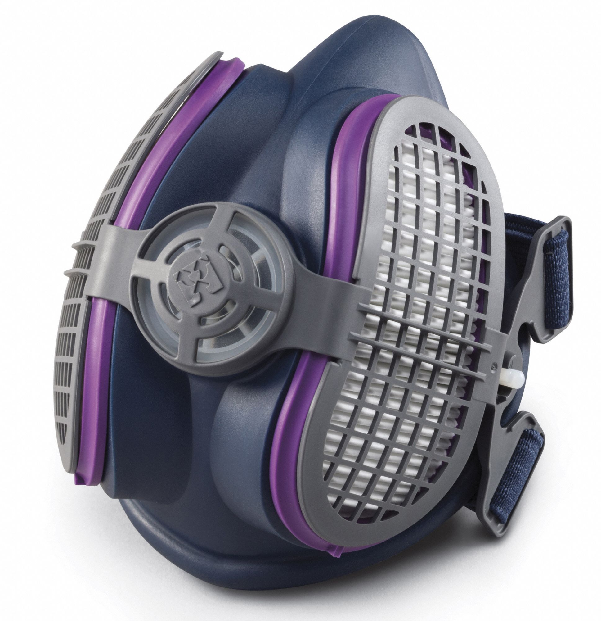 Half Mask Respirator Kit,M/L,Purple