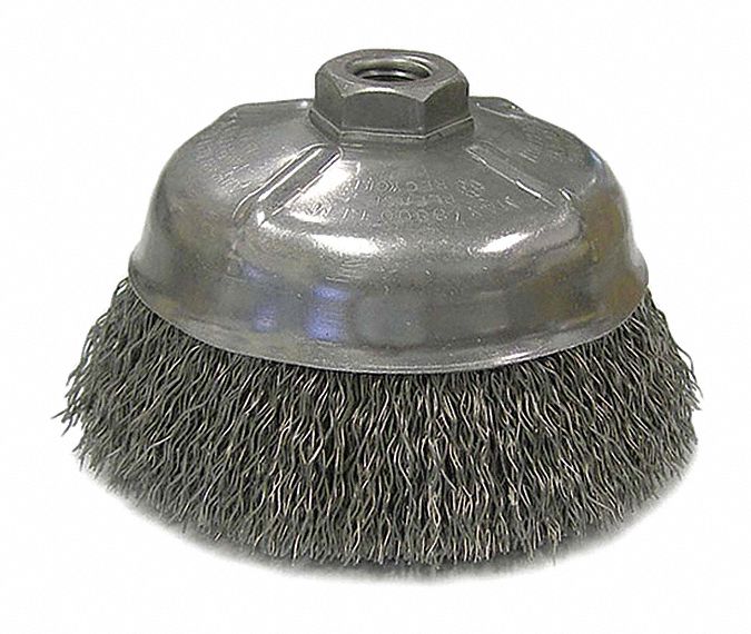 36RC84 - Crimped Wire Cup Brush 5 in.dia. Steel