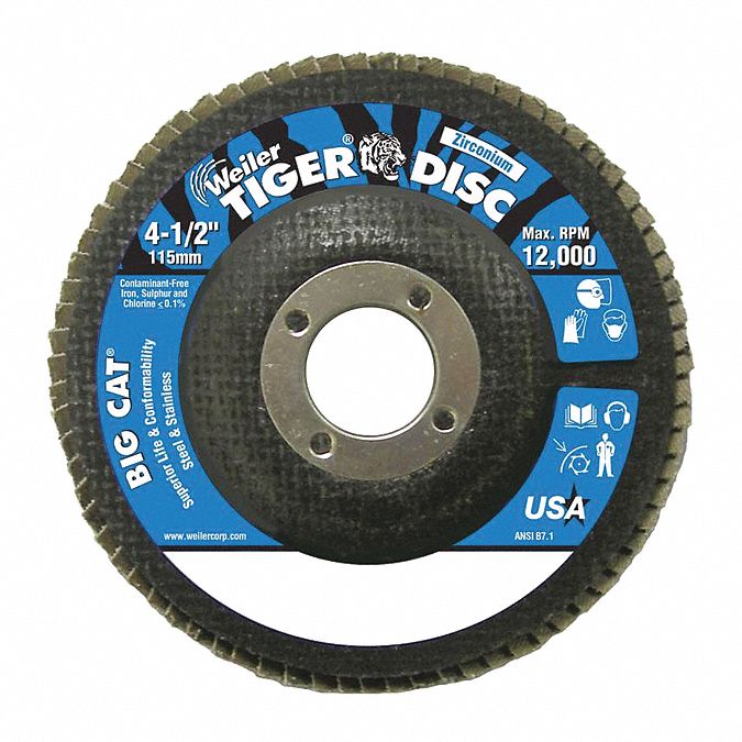 Flap Disc, 40 Grit, 7/8 in., Coarse Grade