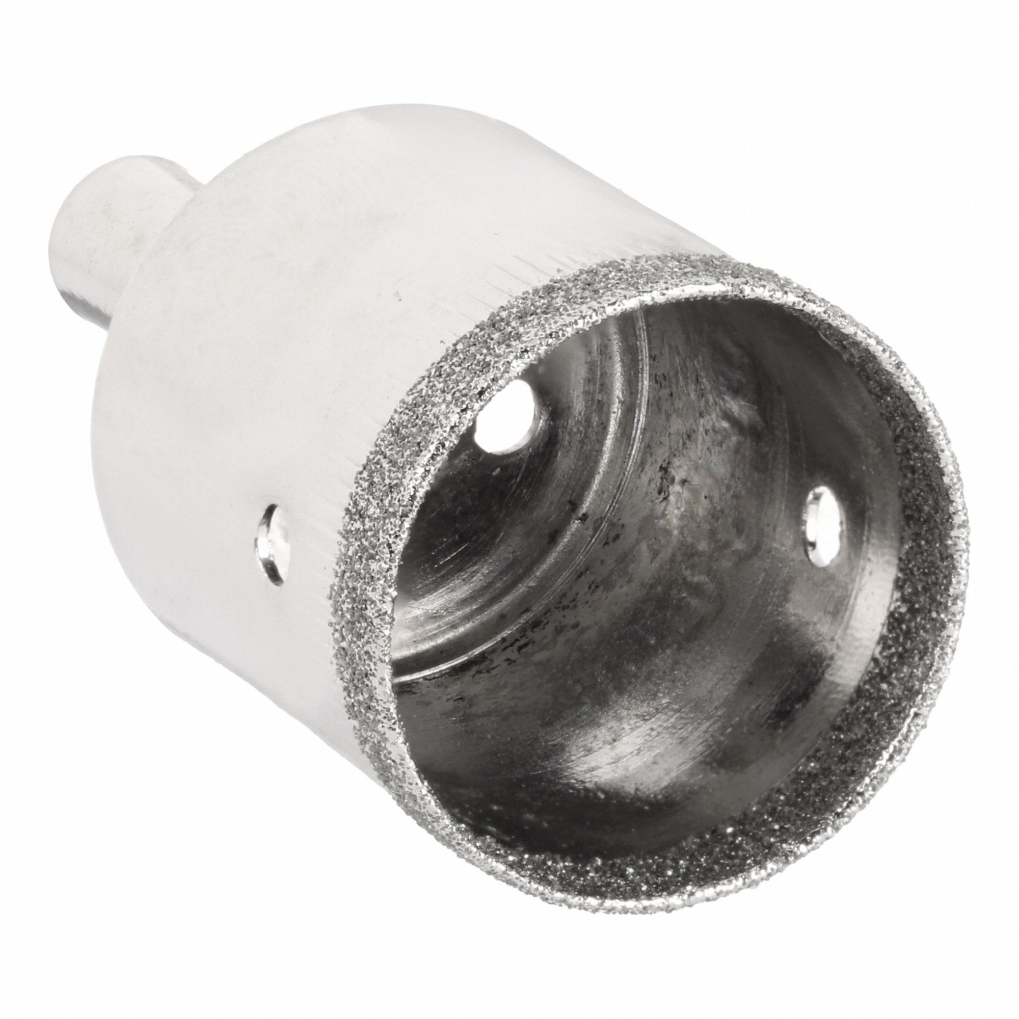 Hole Saw: 1 1/8 in Saw Dia., 1/2 in Max. Cutting Dp, Diamond Grit