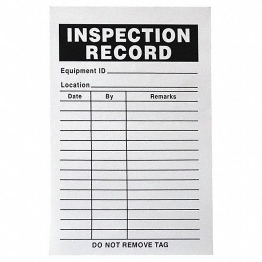 Inspection Hang Tags – Inspector Outlet