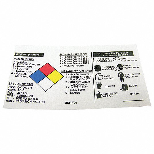 Badger Label Corp Nfr Self Laminating Label Paper Permanent Adhesive Polyester Laminate Flap English 36rf01 125 Grainger