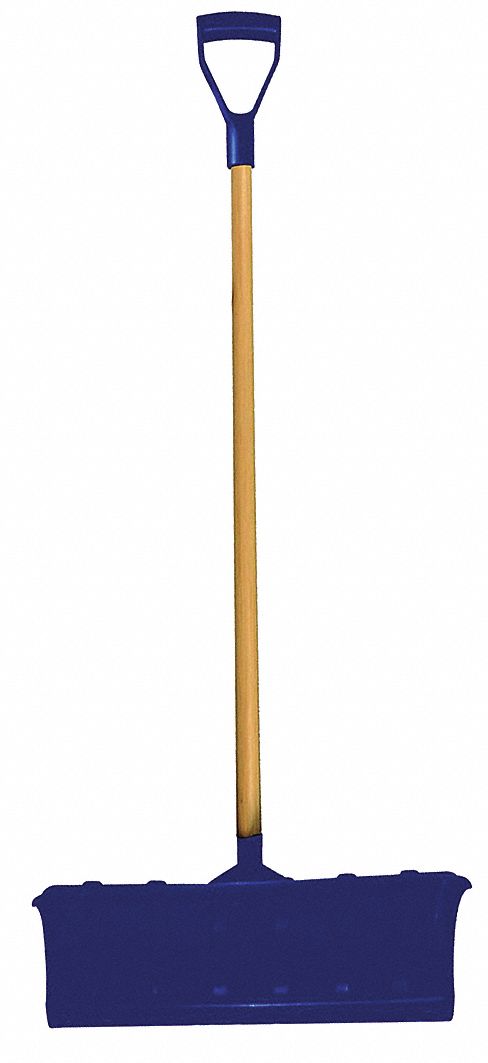 SNOW SHOVEL, PLASTIC, 11 1/2 IN BLADE L, 22 1/4 IN BLADE W, 3 MM GAUGE