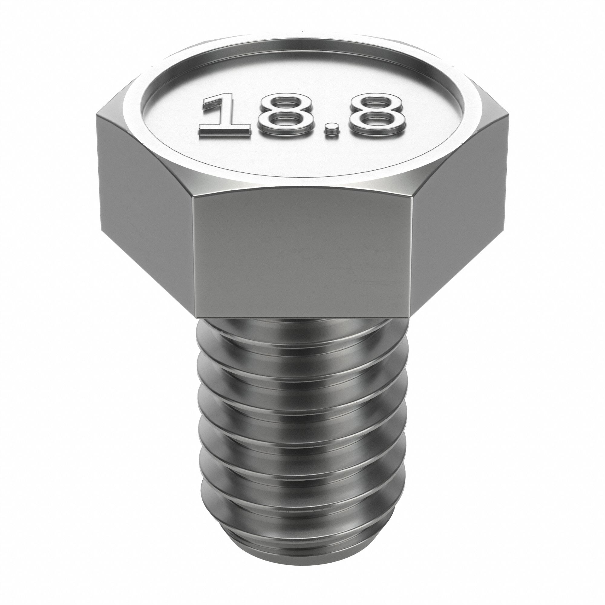 Hex Head Cap Screw: Stainless Steel, A2, NL-19, 1/4"-20, Coarse, 1/2 in lg, Globally Sourced, 100 PK
