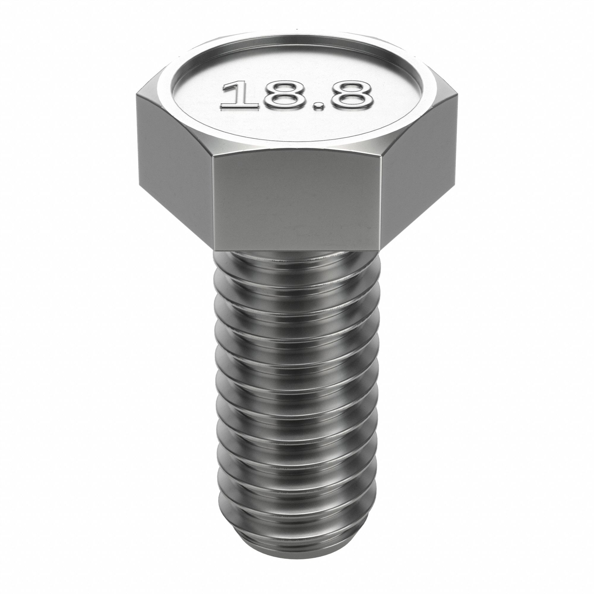 Hex Head Cap Screw: Stainless Steel, A2, NL-19, 1/4"-20, Coarse, 3/4 in lg, Globally Sourced, 100 PK