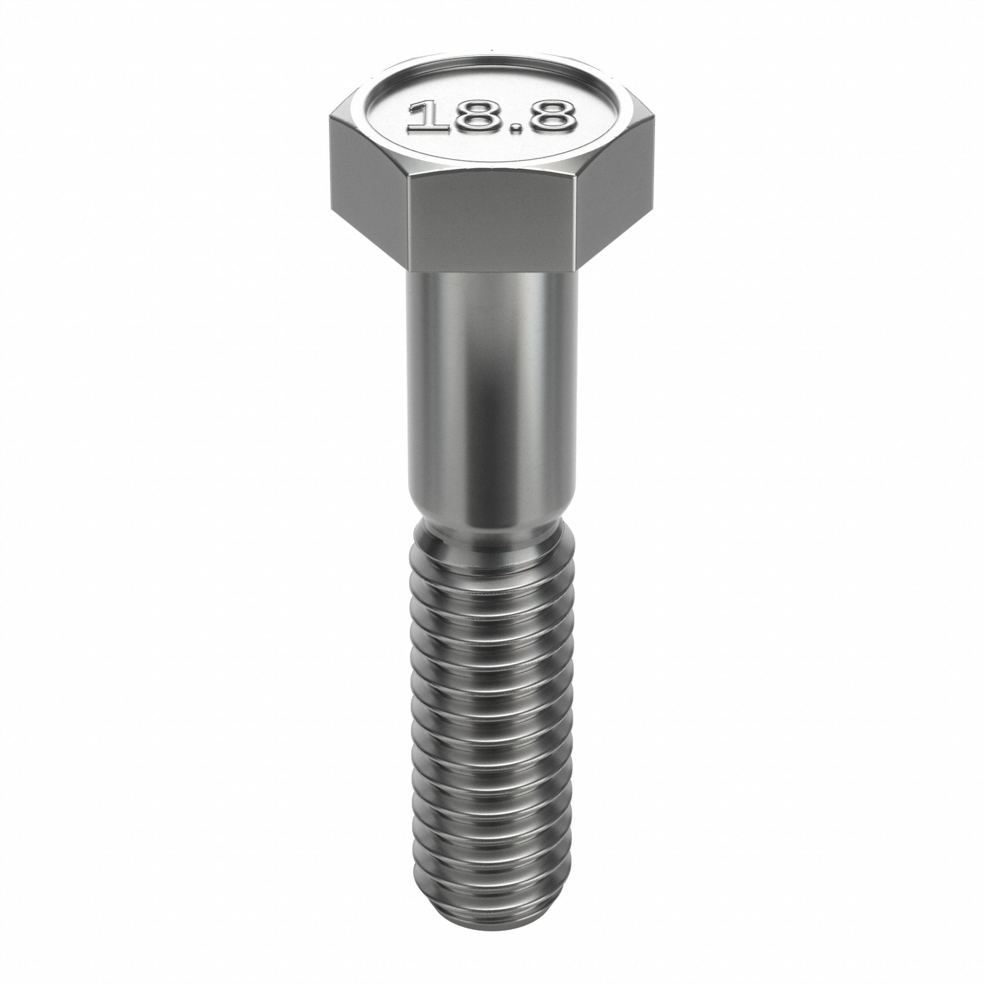 Hex Head Cap Screw: Stainless Steel, A2, NL-19, 1/4"-20, Coarse, 1 1/4 in lg, Inch, 50 PK