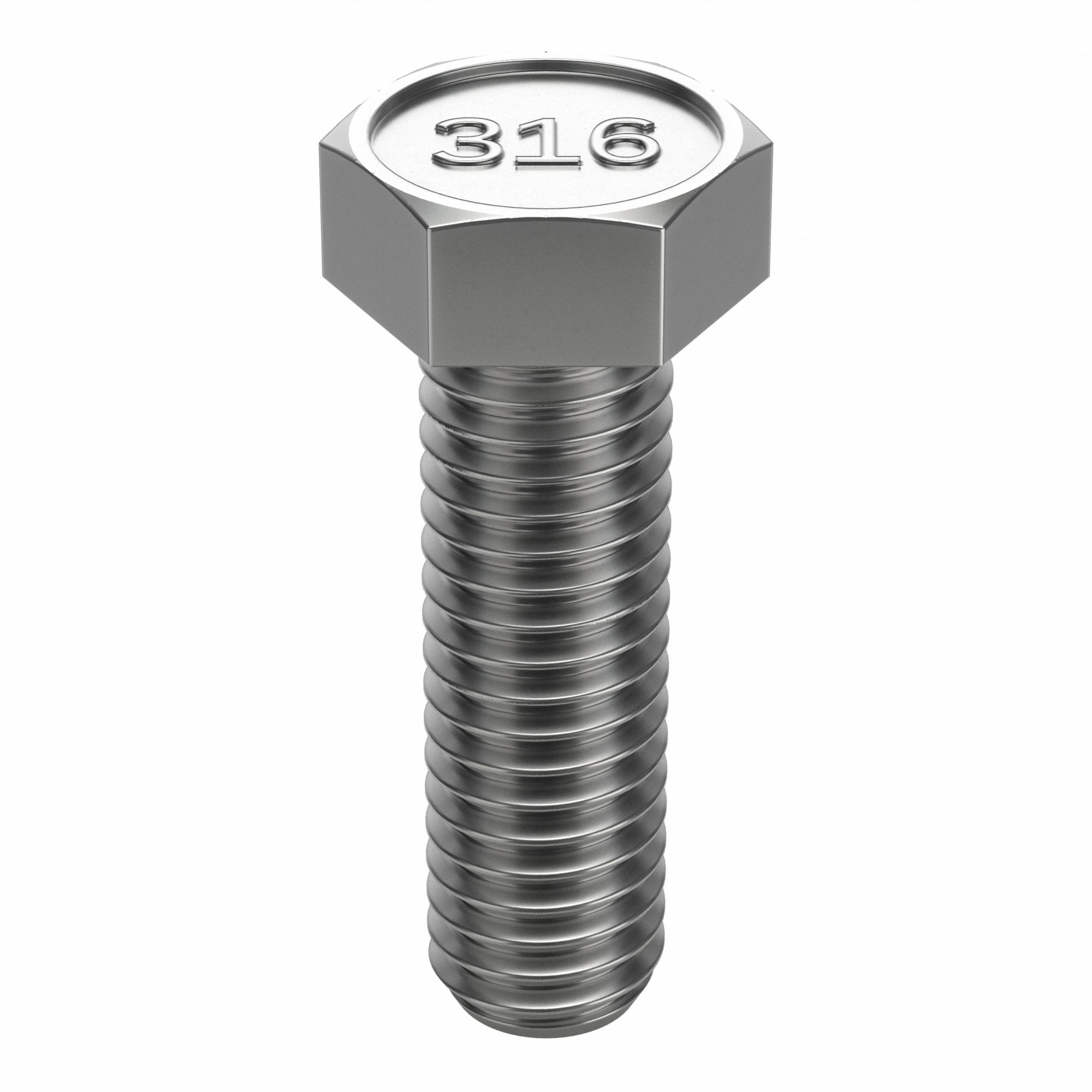 Hex Head Cap Screw: Stainless Steel, A4, NL-19, 1/4"-20, Coarse, 1 1/2 in lg, Inch, 10 PK