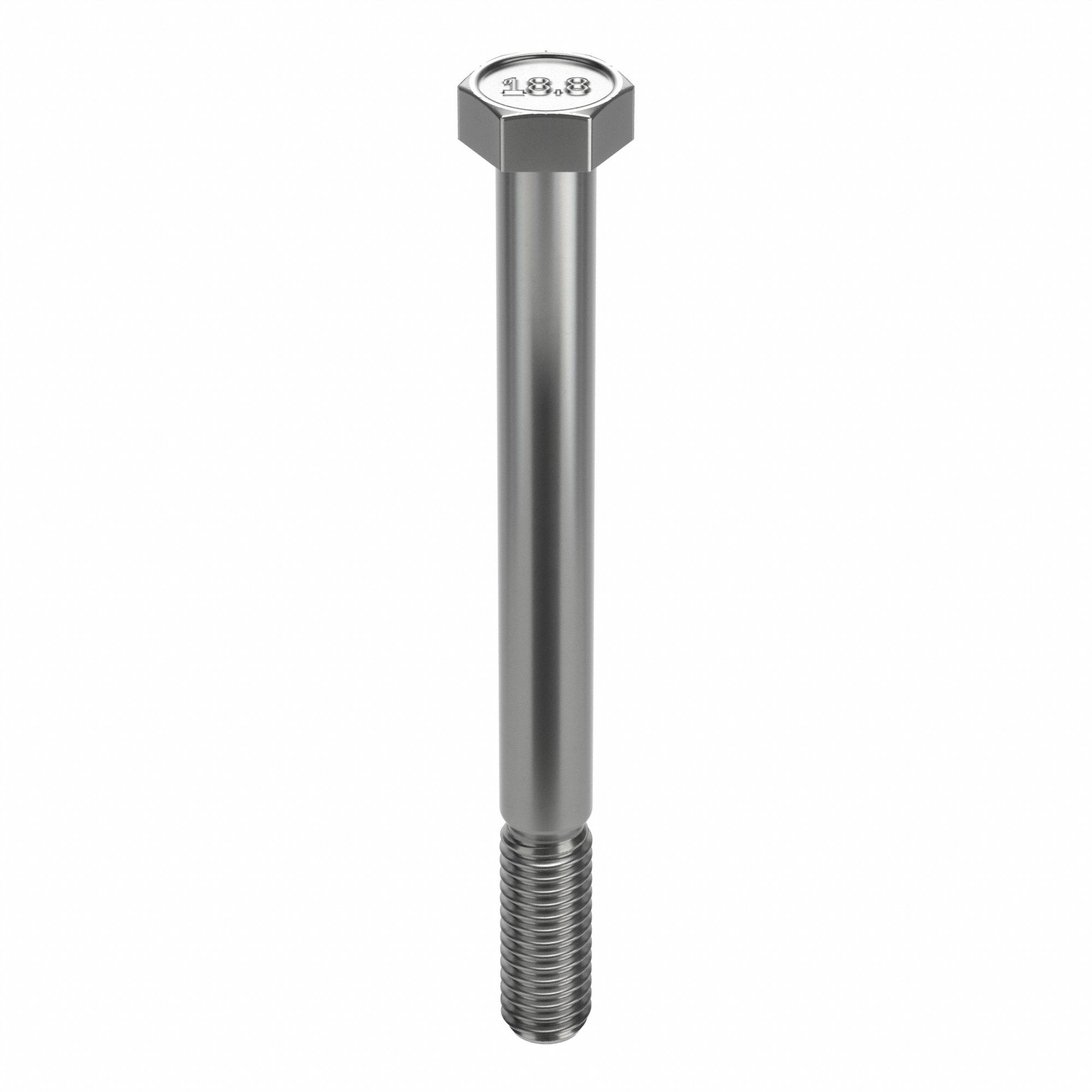 Hex Head Cap Screw: Stainless Steel, A2, NL-19, 3/8"-16, Coarse, 4 in lg, Globally Sourced, 10 PK