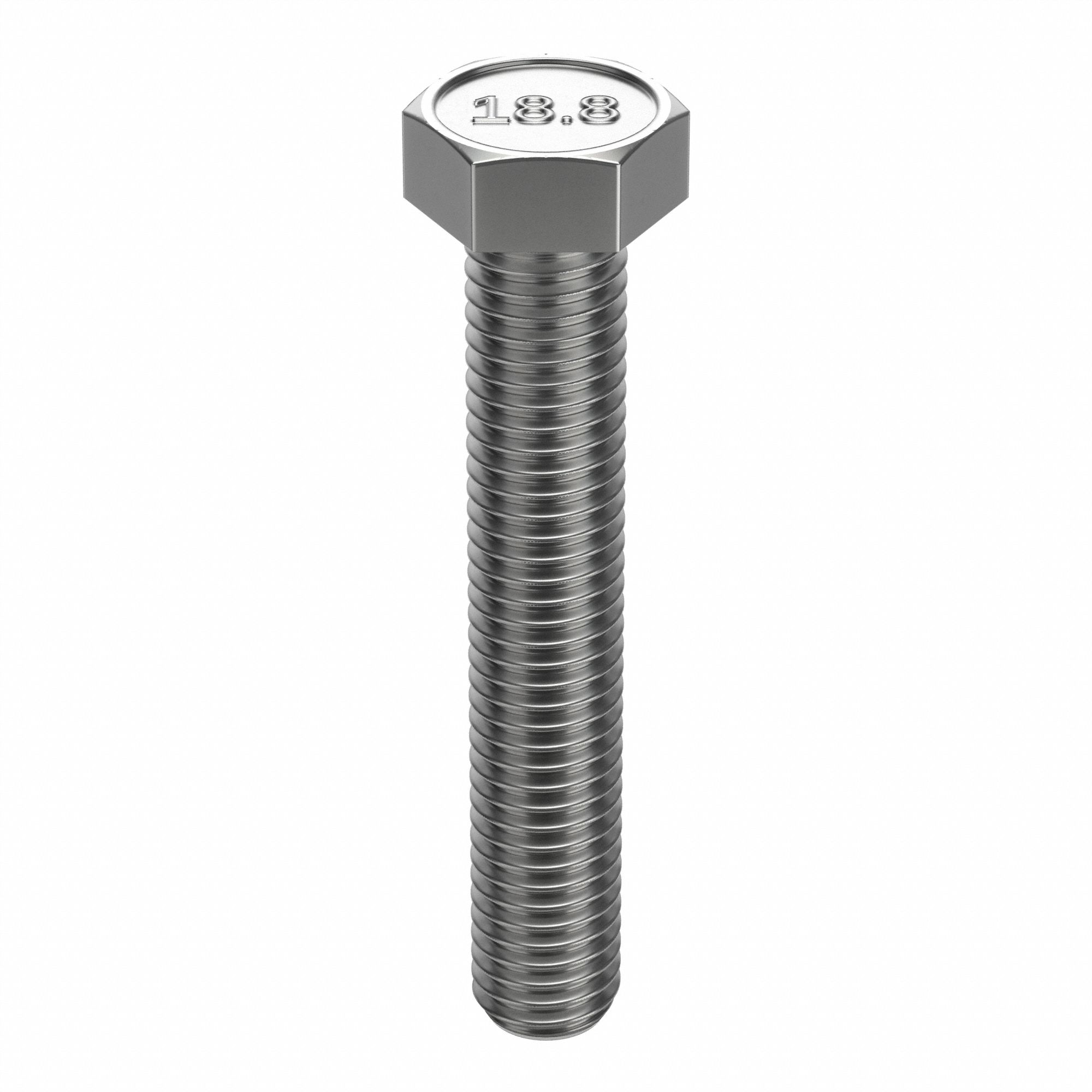 Hex Head Cap Screw: Stainless Steel, A2, NL-19, 1/2"-13, Coarse, 3 in lg, Globally Sourced, 10 PK