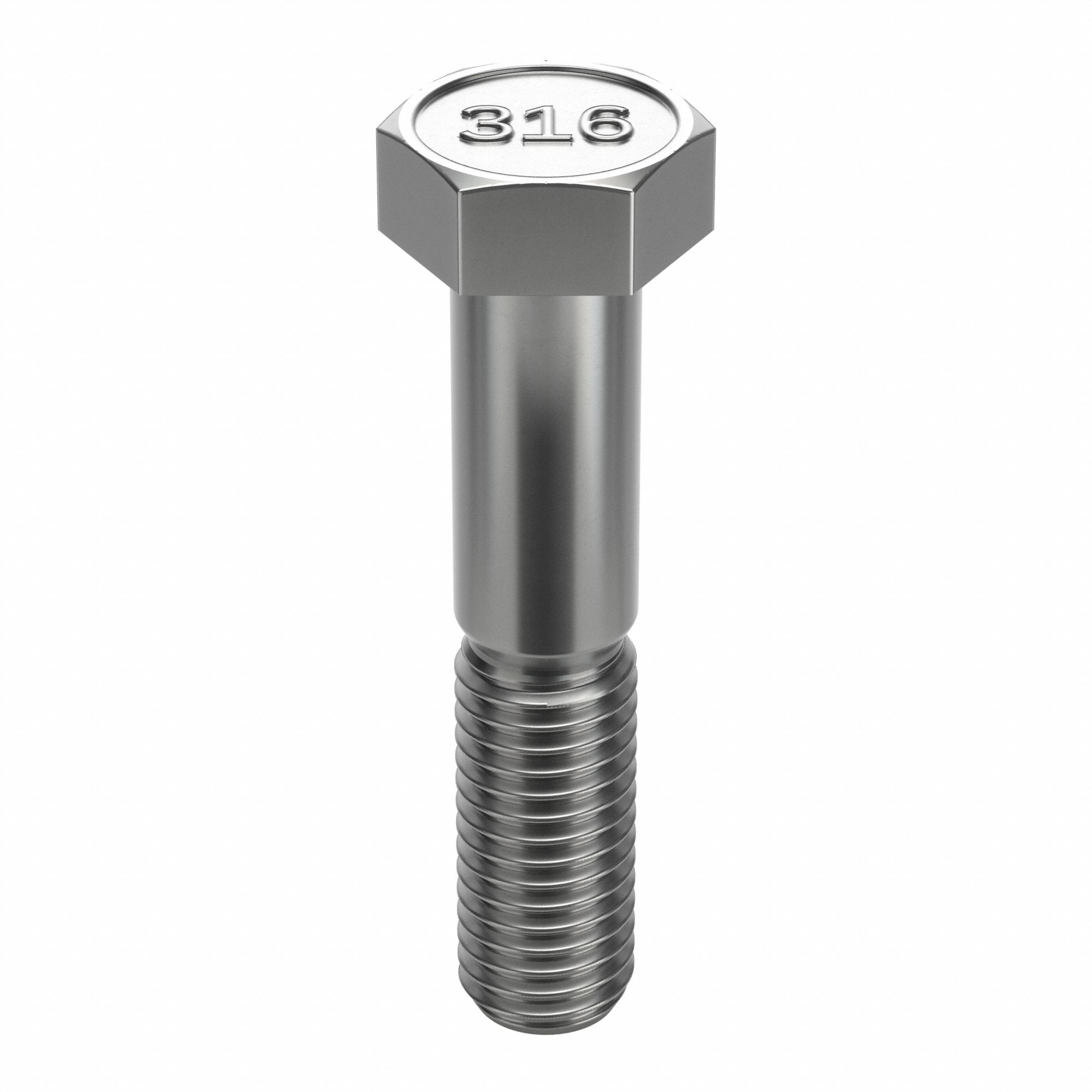 Hex Head Cap Screw: Stainless Steel, A4, NL-19, 1/2"-13, Coarse, 2 1/2 in lg, Globally Sourced, 5 PK