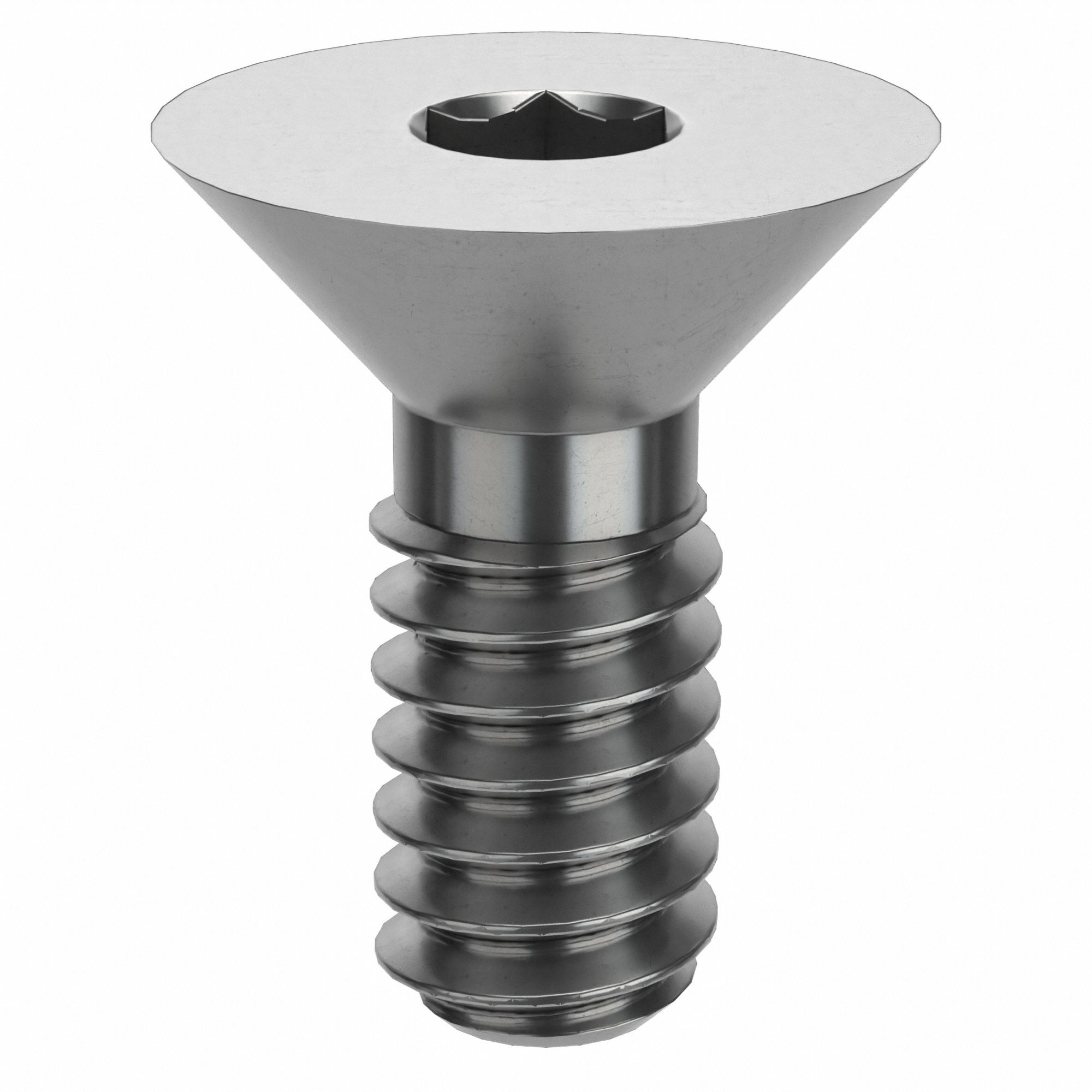 Socket Head Cap Screw: M6x1.00 Thread Size, 14 mm Lg, Flat, NL-19, Stainless Steel, 316, 50 PK
