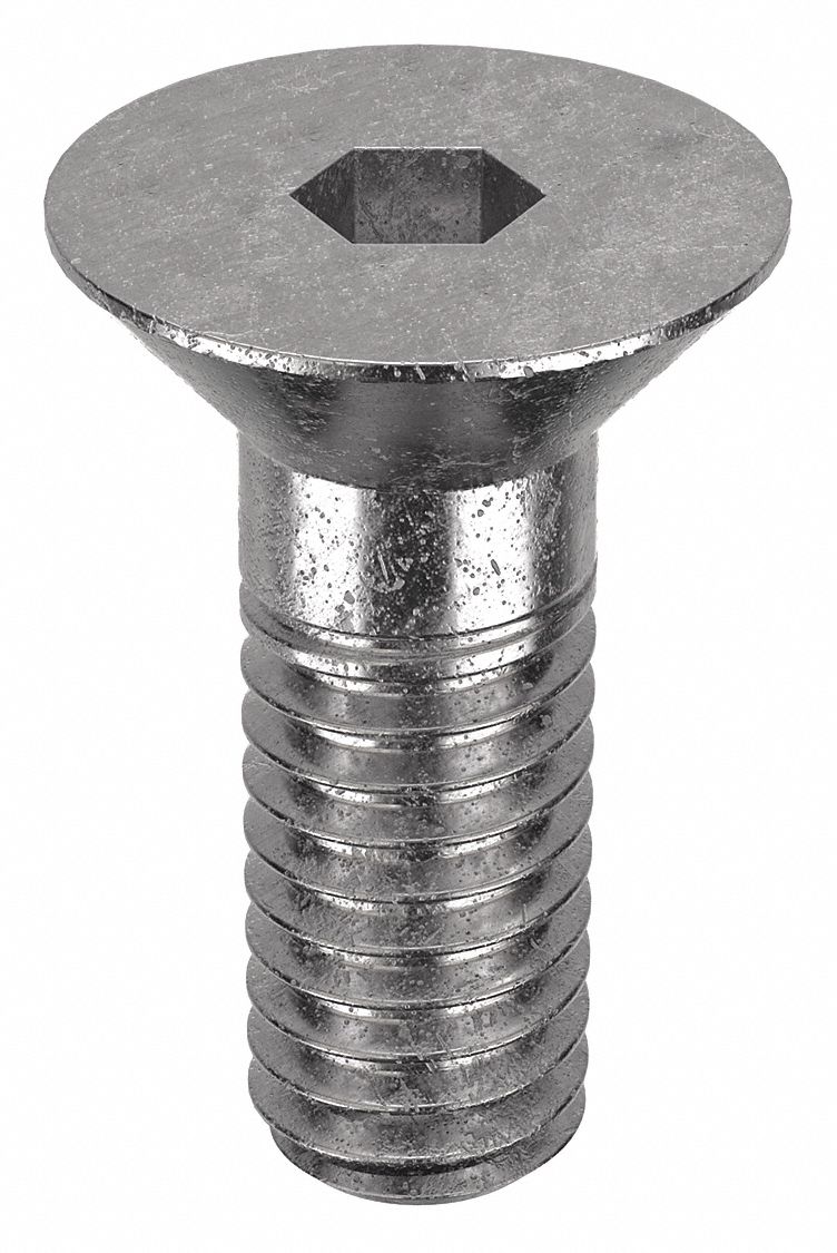 Socket Flat Head Screw: 5/16"-18 Thread Size, 3/4 in Lg, Flat, NL-19, Stainless Steel, 18-8, 25 PK