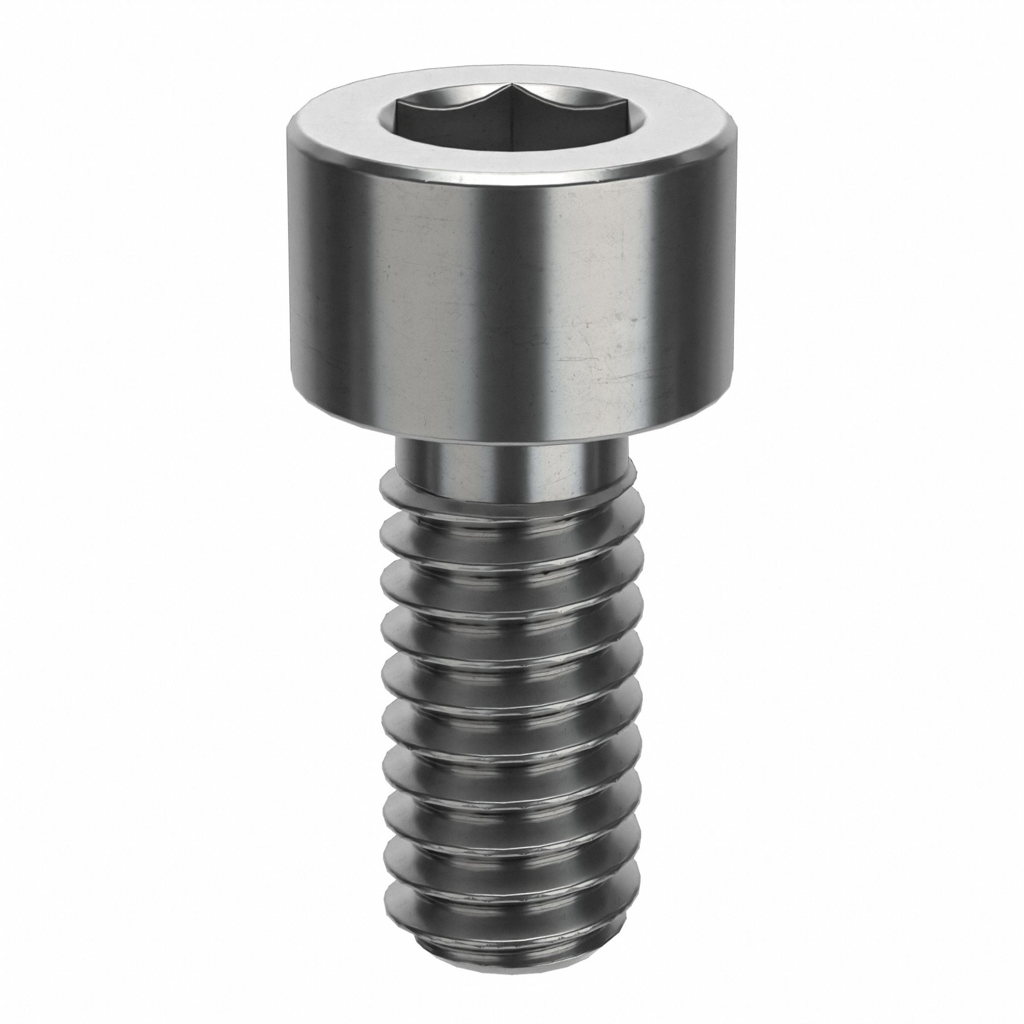 Socket Head Cap Screw: #8-32 Thread Size, 3/8 in Lg, Std, NL-19, Stainless Steel, 18-8, 100 PK