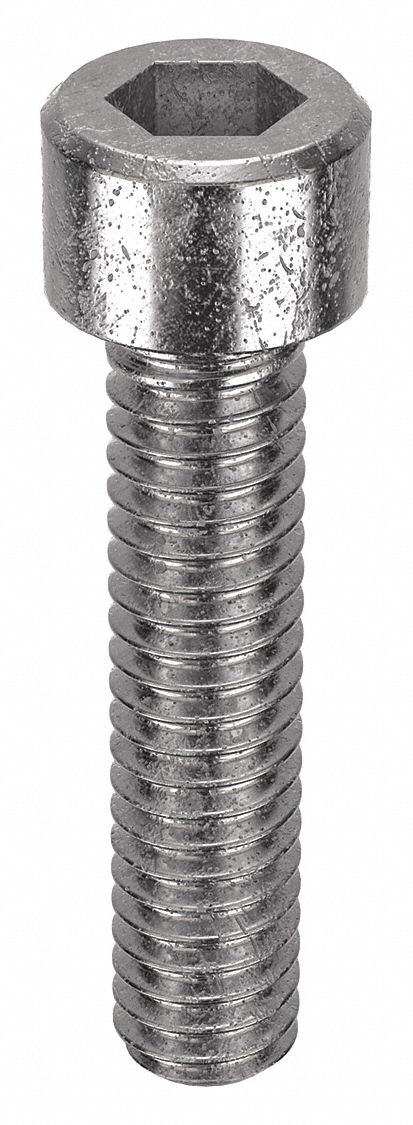 Socket Head Cap Screw: #8-32 Thread Size, 3/4 in Lg, Std, NL-19, Stainless Steel, 18-8, 100 PK