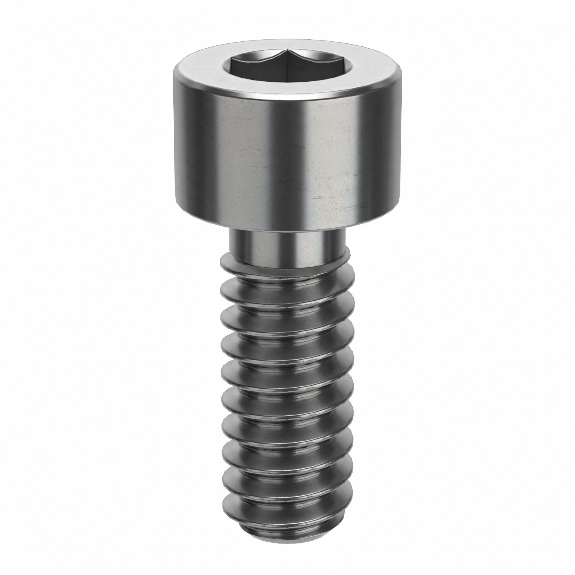 Socket Head Cap Screw: #10-24 Thread Size, 1/2 in Lg, Std, NL-19, Stainless Steel, 18-8, 100 PK