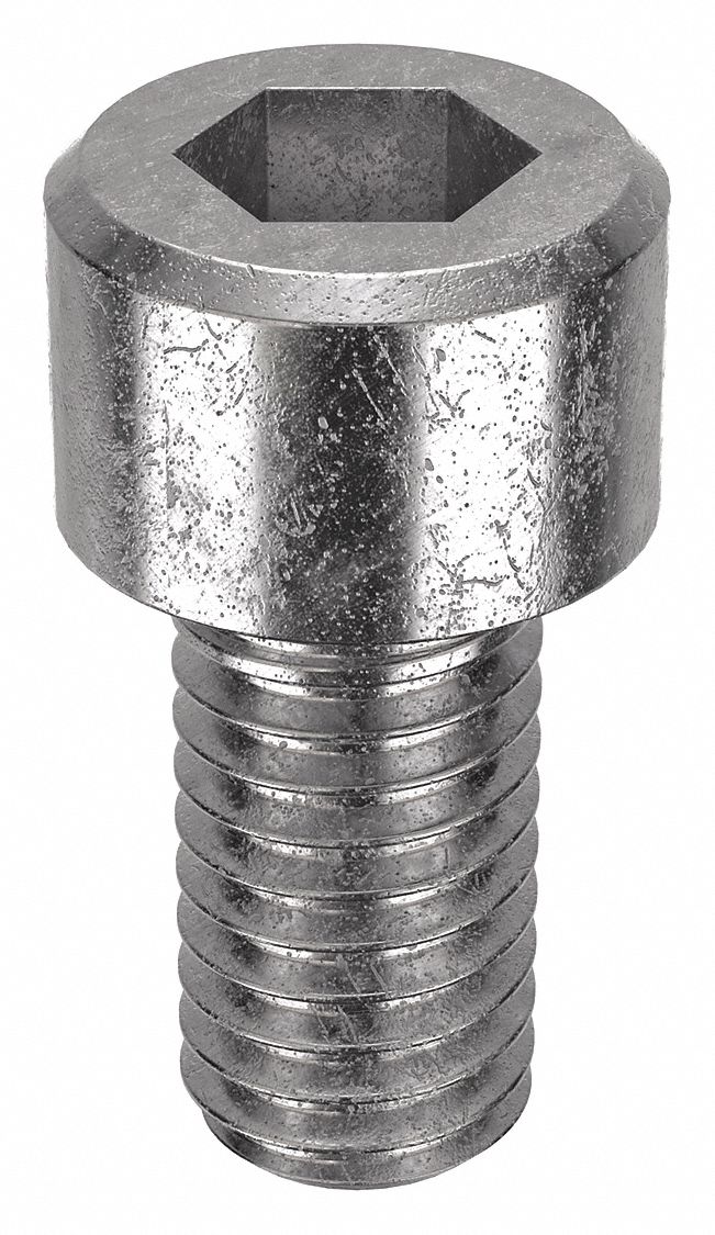Socket Head Cap Screw: #10-32 Thread Size, 3/8 in Lg, Std, NL-19, Stainless Steel, 18-8, 100 PK