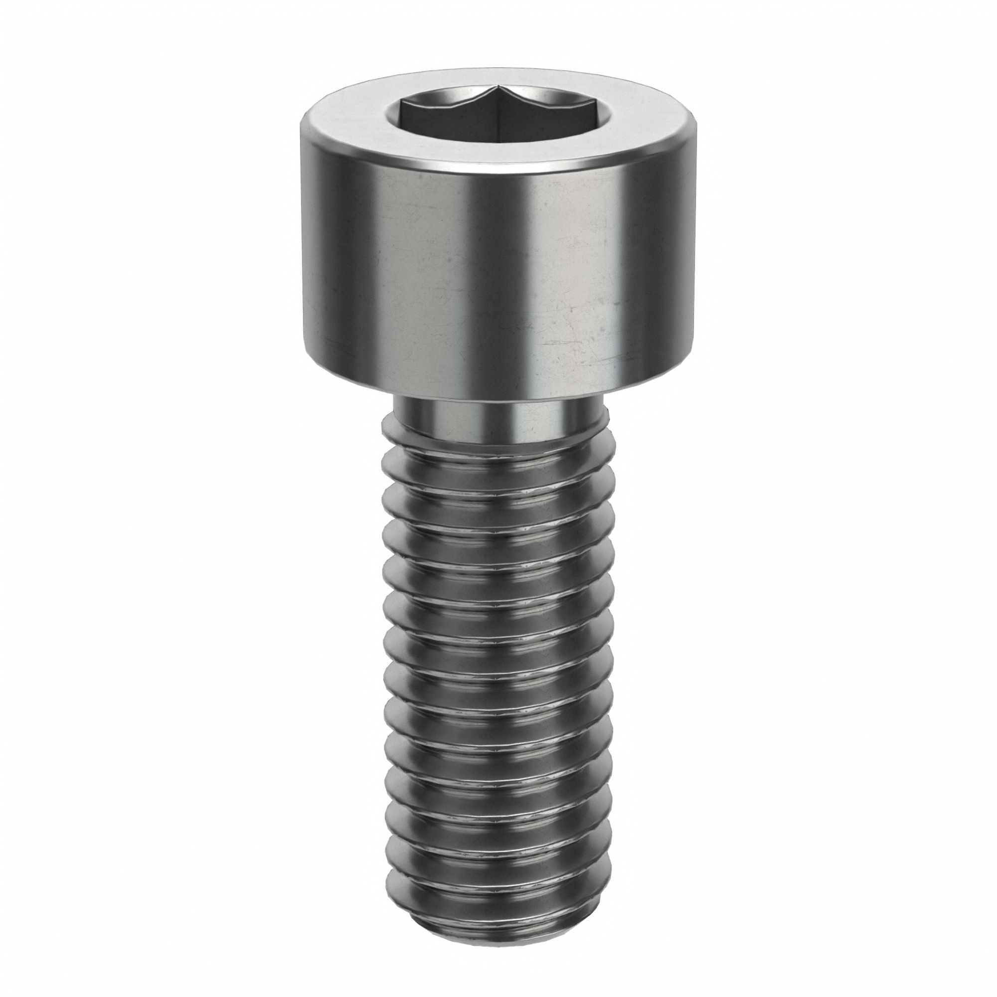 Socket Head Cap Screw: #10-32 Thread Size, 1/2 in Lg, Std, NL-19, Stainless Steel, 18-8, 100 PK