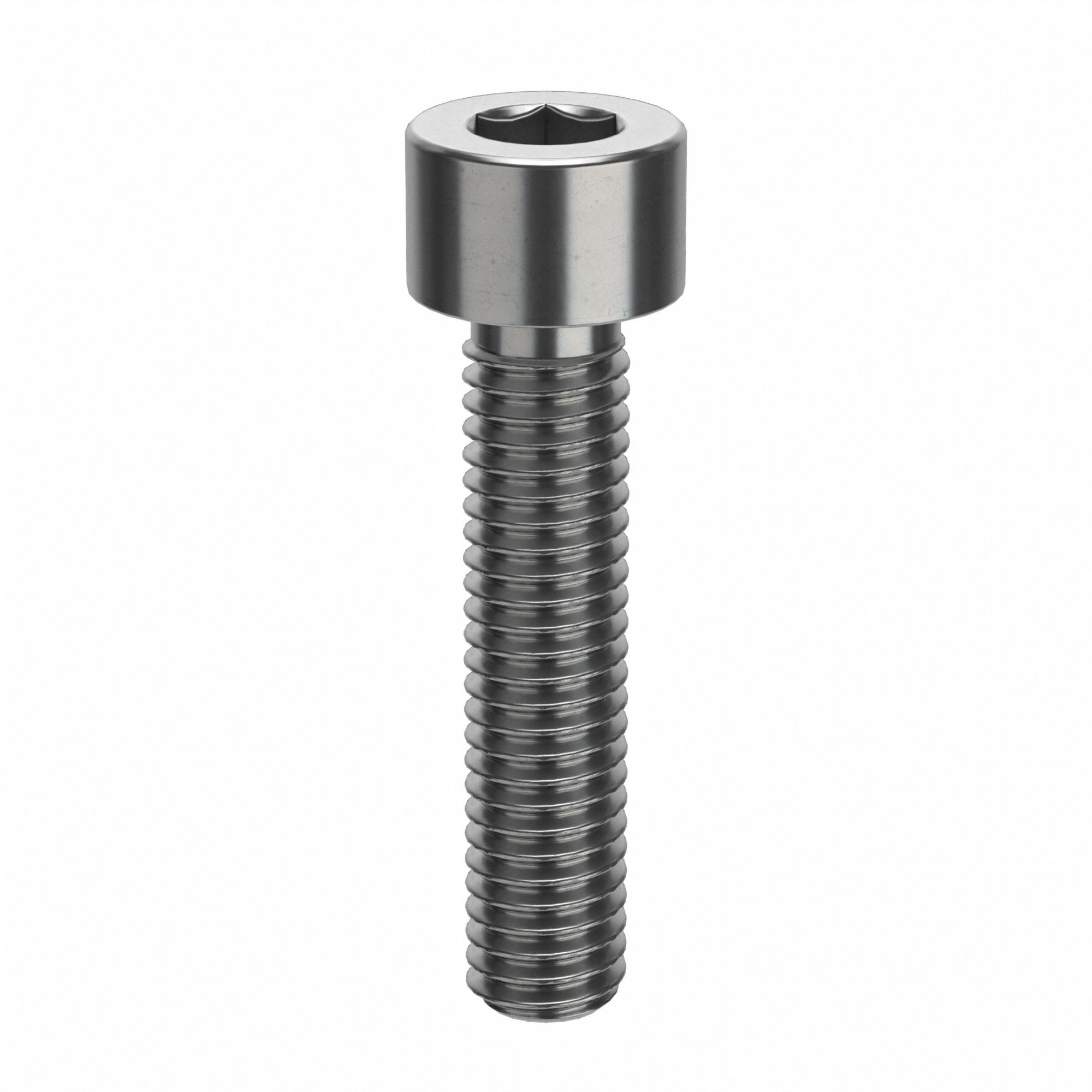 Socket Head Cap Screw: #10-32 Thread Size, 7/8 in Lg, Std, NL-19, Stainless Steel, 316, 25 PK