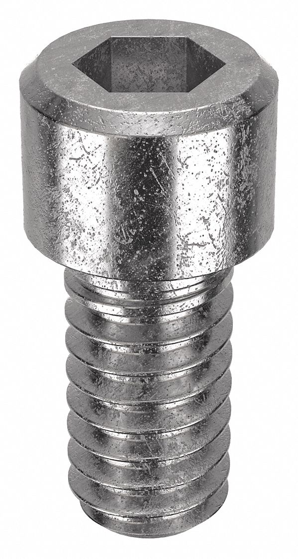 Socket Head Cap Screw: 1/4"-20 Thread Size, 1/2 in Lg, Std, NL-19, Stainless Steel, 316, 10 PK