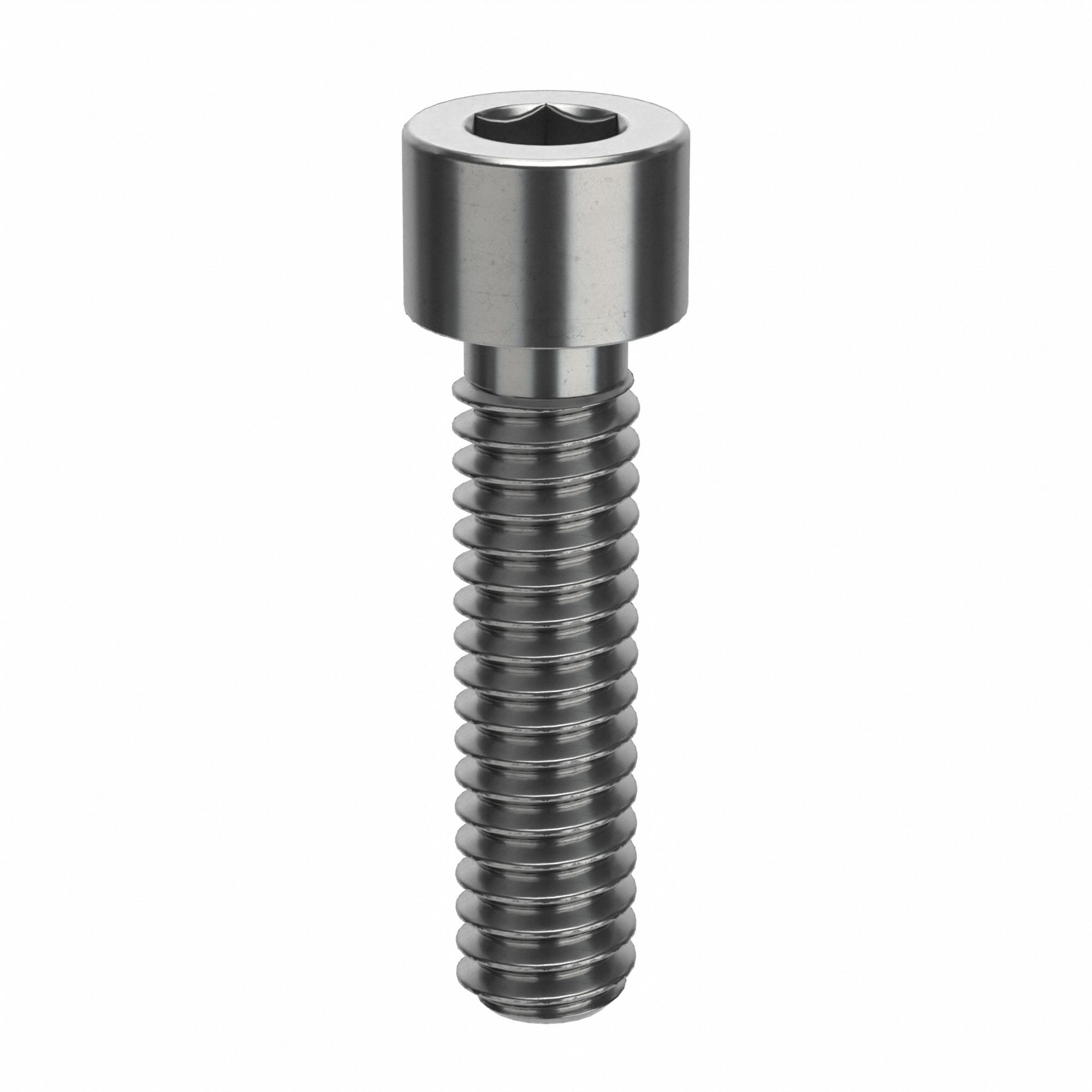 Socket Head Cap Screw: 1/4"-20 Thread Size, 1 in Lg, Std, NL-19, Stainless Steel, 316, 10 PK