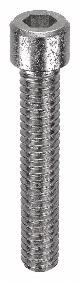 Socket Head Cap Screw: 1/4"-20 Thread Size, 1 1/2 in Lg, Std, NL-19, Stainless Steel, 18-8, 25 PK