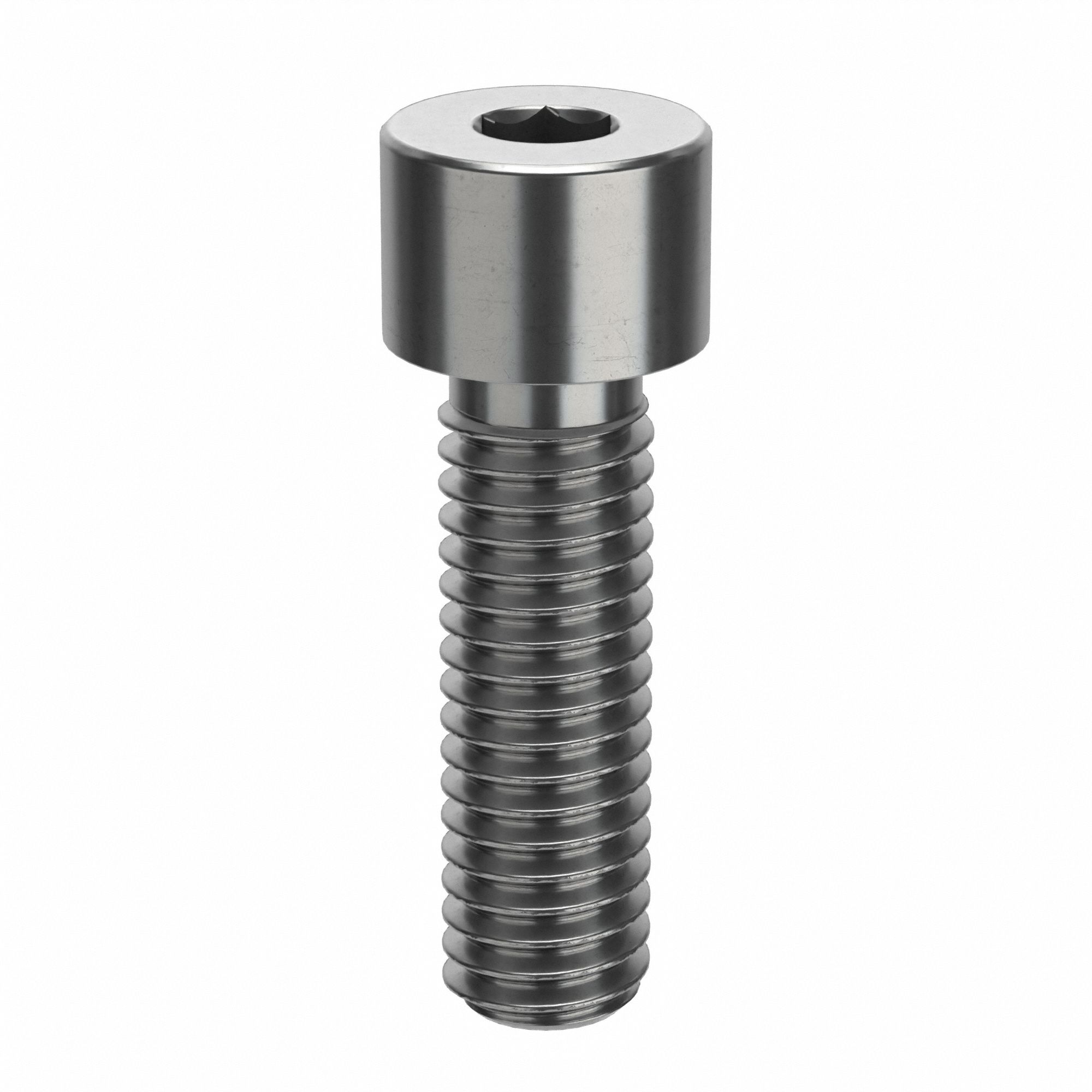 Socket Head Cap Screw: 3/8"-16 Thread Size, 1 1/4 in Lg, Std, NL-19, Stainless Steel, 18-8, 25 PK