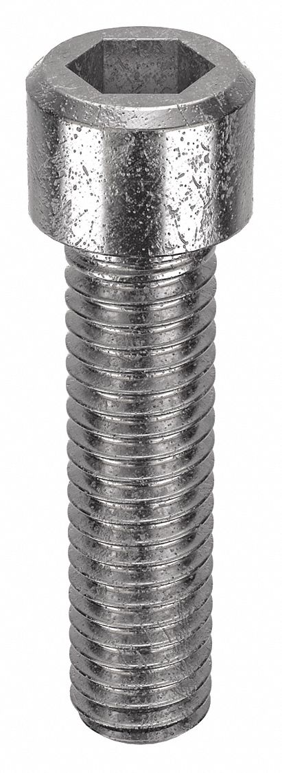 Socket Head Cap Screw: 3/8"-16 Thread Size, 1 1/2 in Lg, Std, NL-19, Stainless Steel, 18-8, 25 PK