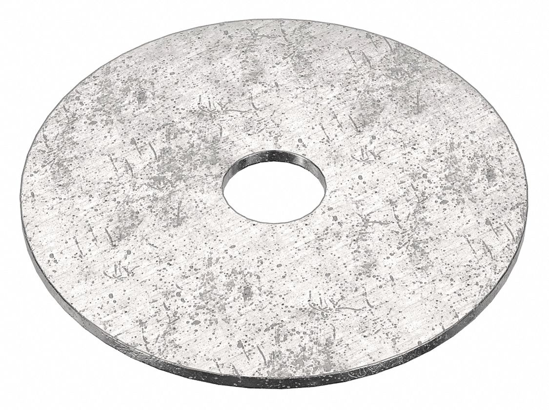 Large O.D. Oversized Washer: 18-8, Advanced Corrosion Resist, Stainless Steel, 2 in Out Dia, 10 PK