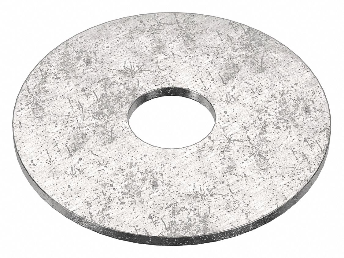 Large O.D. Oversized Washer: 316, Advanced Corrosion Resist, Stainless Steel, 0.344 in In Dia, 10 PK