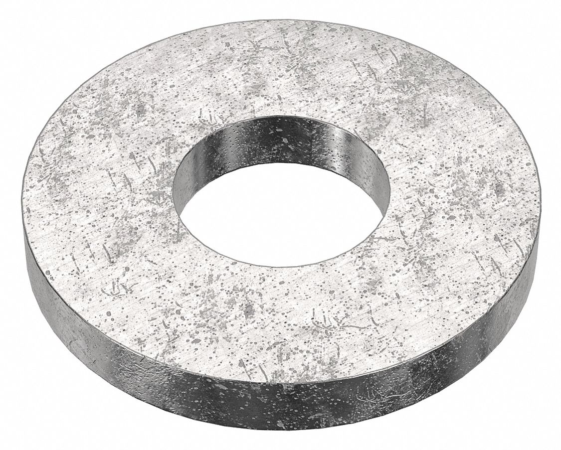 Flat Washer: 18-8, Advanced Corrosion Resist, Stainless Steel, #6 Screw Sz, 0.156 in In Dia, 100 PK