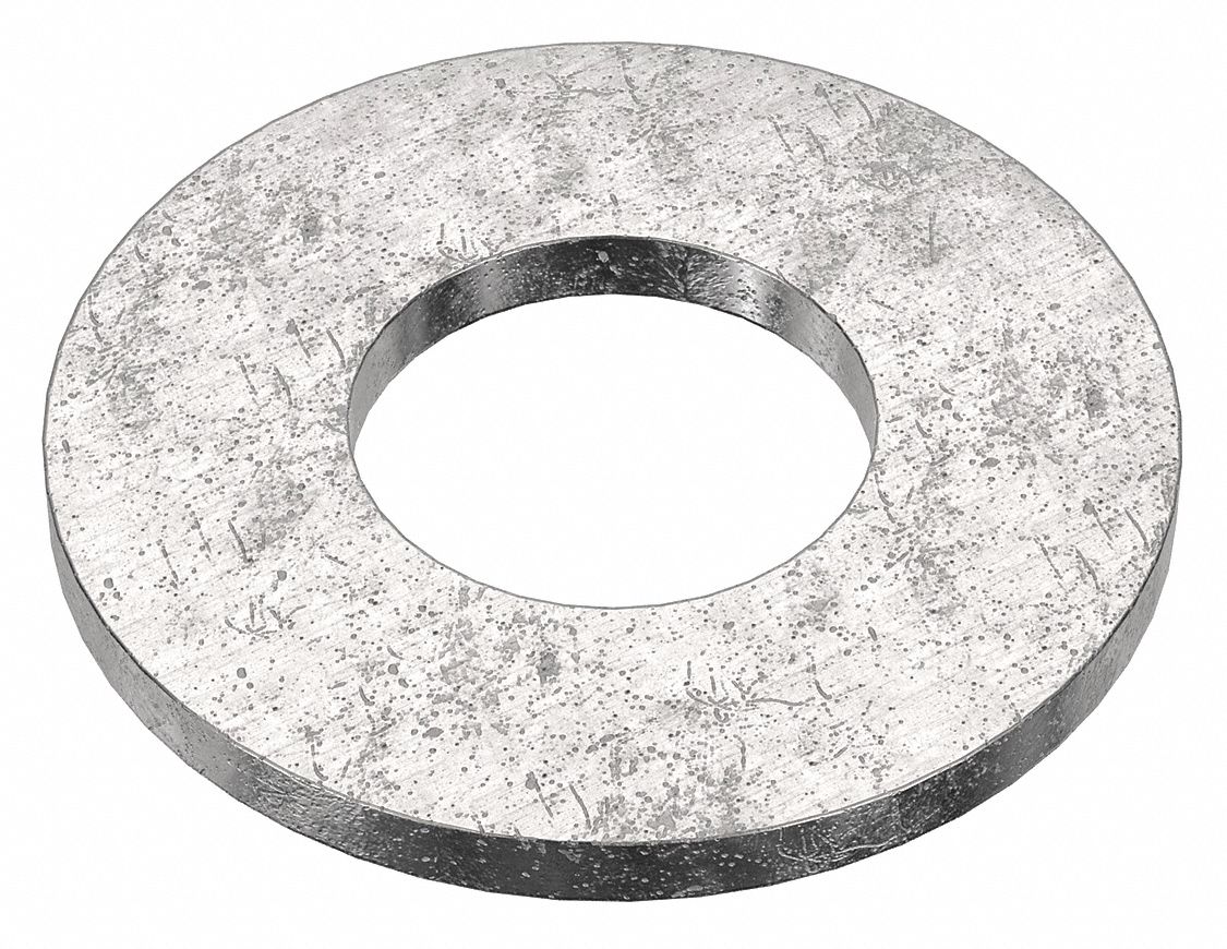 Flat Washer: 18-8, Advanced Corrosion Resist, Stainless Steel, #10 Screw Sz, 0.203 in In Dia, 100 PK