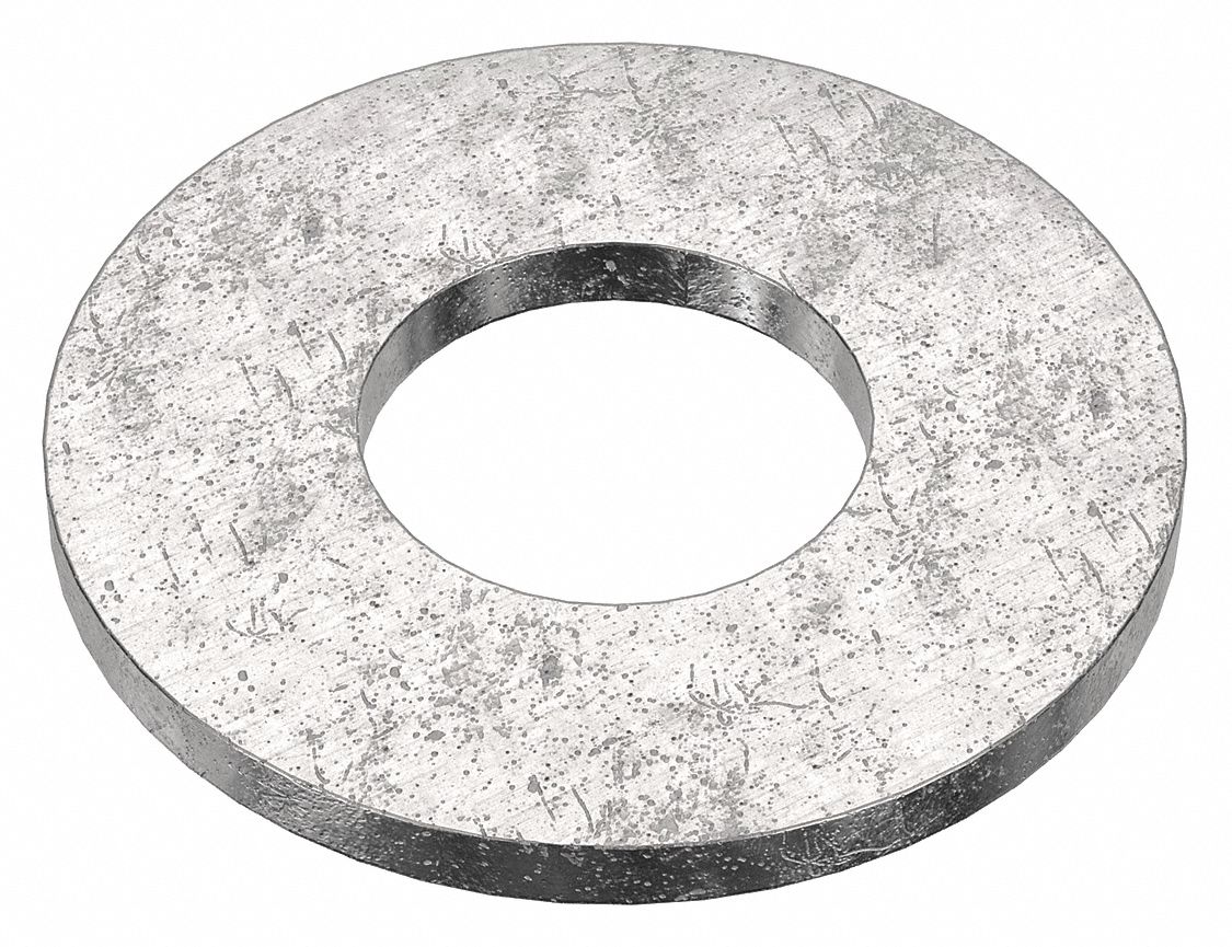 Flat Washer: 18-8, Advanced Corrosion Resist, Stainless Steel, 1/4 in Screw Sz, 18-8, 50 PK