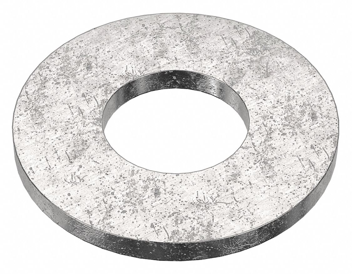 Flat Washer: 18-8, Advanced Corrosion Resist, Stainless Steel, 1/4 in Screw Sz, 18-8, 100 PK