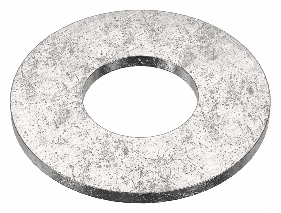 Flat Washer: 18-8, Advanced Corrosion Resist, Stainless Steel, 3/8 in Screw Sz, 18-8, 100 PK