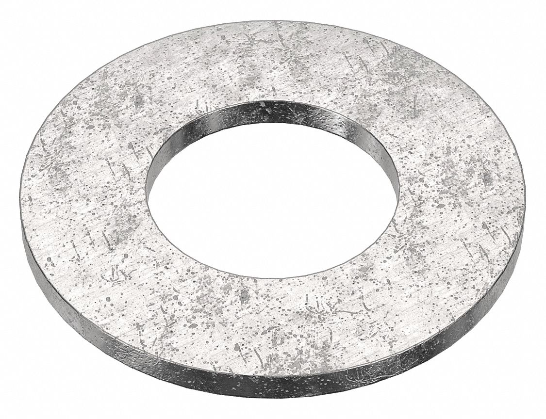 Flat Washer: 18-8, Advanced Corrosion Resist, Stainless Steel, 3/8 in Screw Sz, 18-8, 25 PK
