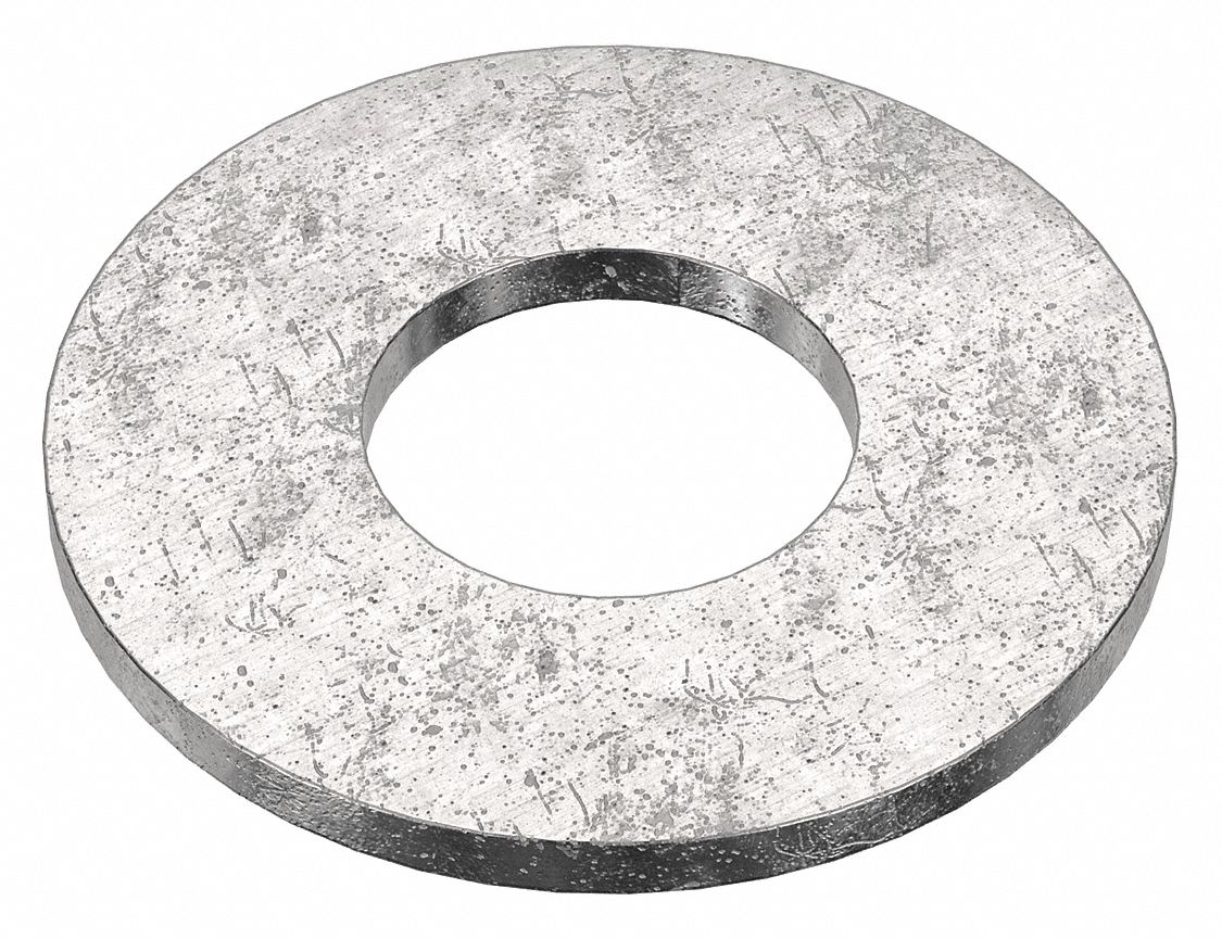 Flat Washer: 18-8, Advanced Corrosion Resist, Stainless Steel, 3/8 in Screw Sz, 1 in Out Dia, 25 PK