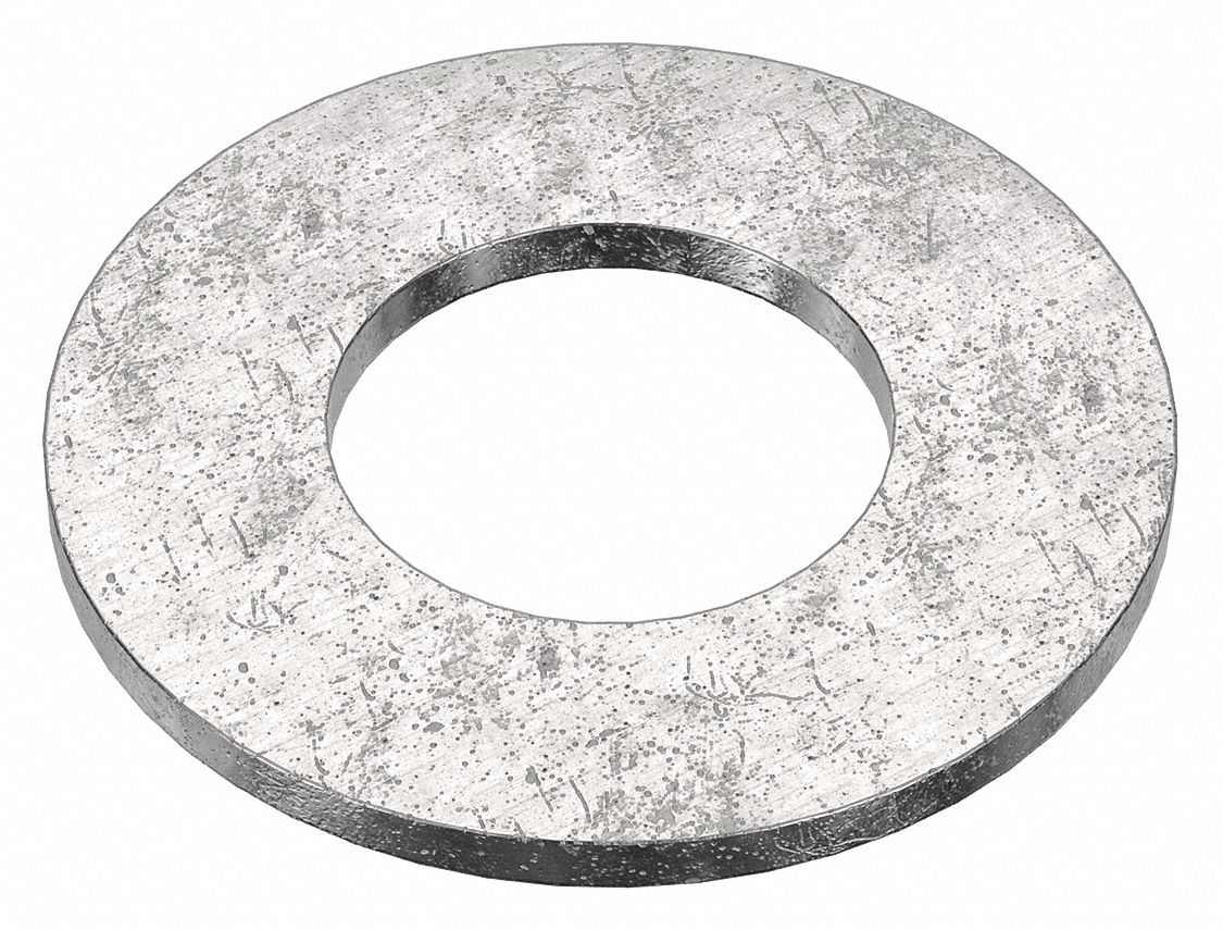 Flat Washer: 18-8, Advanced Corrosion Resist, Stainless Steel, 5/8 in Screw Sz, 18-8, 10 PK