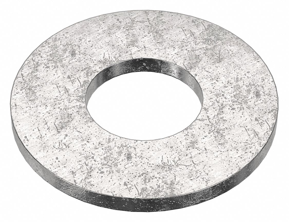 Flat Washer: 316, Advanced Corrosion Resist, Stainless Steel, #10 Screw Sz, 0.219 in In Dia, 100 PK